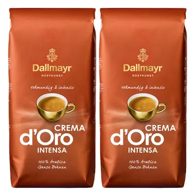 Zestaw Crema d'Oro Intensa kawa ziarnista 2 x 1kg Dallmayr