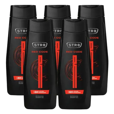 Orzeźwiający żel pod prysznic dla mężczyzn 5 x 400ml STR8 Red Code Zestaw