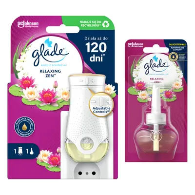 Elektryczny odświeżacz powietrza Glade® Electric scented oil - Relaxing Zen™ + zapas