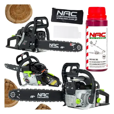 Piła spalinowa NAC CST52-45-01AC + Olej do mieszanki paliwowej NAC 0,1L