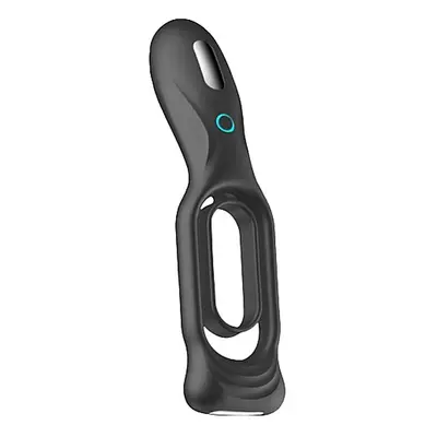 Sono N0. 88 Vibrating Rechargeable Cock Ring Black - Wibrujący pierścień erekcyjny ⚫ DARMOWA DOS