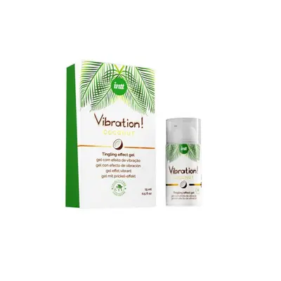 Intt Vibration Coconut Oil Vegan 15Ml - Stymulujący olejek do masażu - wegański ⚫ DARMOWA DOSTAW