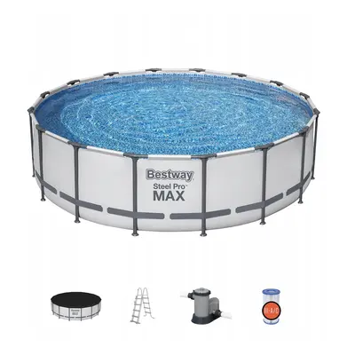 Okrągły basen ogrodowy na stelażu Bestway Steel Pro Max 488 x 122 cm