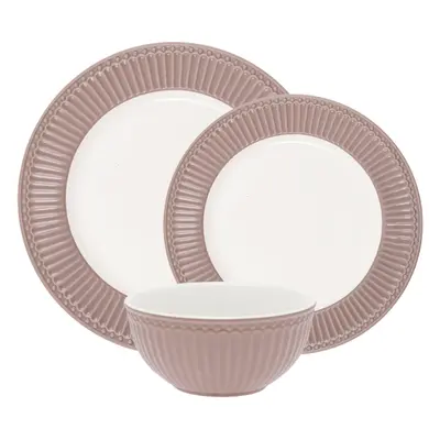 Serwis obiadowy na 18 osób Alice Hazelnut Brown, Green Gate