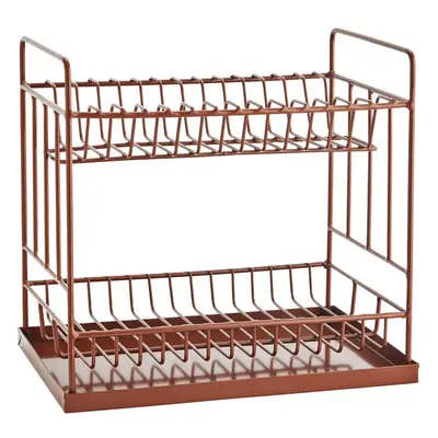 Suszarka na naczynia piętrowa brązowa Madam Stolz, 35 cm