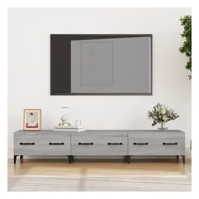 vidaXL Szafka pod telewizor, szary dąb sonoma, 150x34,5x30 cm