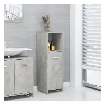 vidaXL Szafka łazienkowa, szarość betonu, 30x30x95 cm