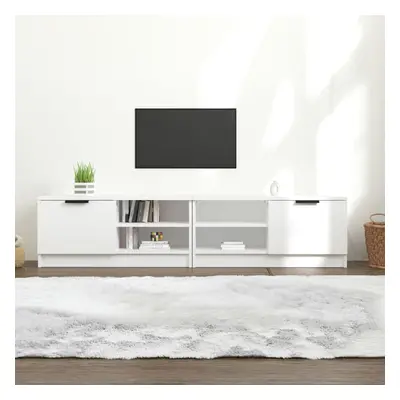 vidaXL Szafki pod TV, 2 szt., białe, 80x35x36,5 cm