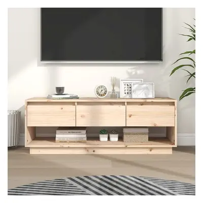 vidaXL Szafka pod telewizor, 110,5x34x40 cm, lite drewno sosnowe