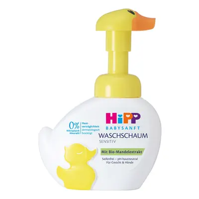 HiPP Babysanft Sensitive Pianka-kaczuszka do mycia twarzy i rąk 250 ml