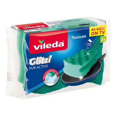 Vileda Glitzi Pure Active Zmywak profilowany 2 szt.