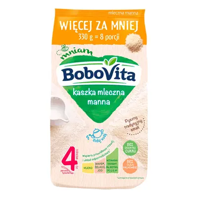 BoboVita Kaszka mleczna manna po 4 miesiącu 330 g