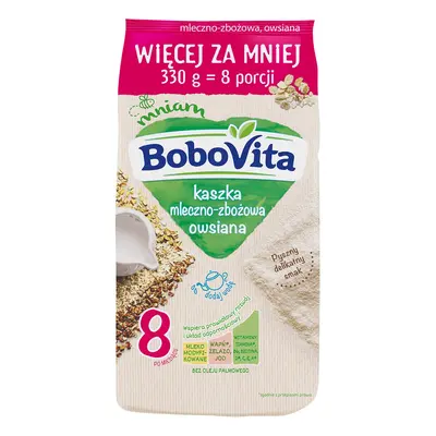 BoboVita Kaszka mleczno-zbożowa owsiana po 8 miesiącu 330 g