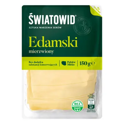 Światowid Ser plastry mierzwione Edamski 150 g