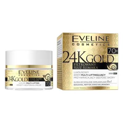 Eveline 24K Gold Multi-liftingujący krem 70+ przywracający gęstość skóry 50 ml