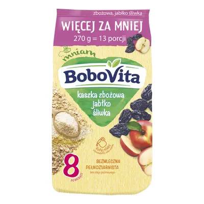 BoboVita Kaszka zbożowa jabłko śliwka po 8 miesiącu 270 g