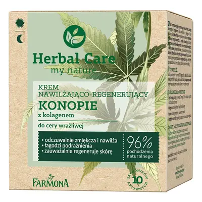 Herbal Care Krem nawilżająco-regenerujący KONOPIE z kolagenem 50 ml