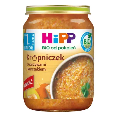 HiPP BIO Krupniczek z warzywami i kurczakiem po 1. roku 250 g