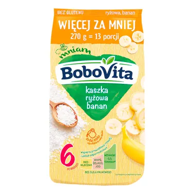 BoboVita Kaszka ryżowa banan po 6 miesiącu 270 g