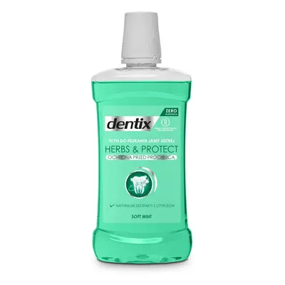 dentix Herbs Protect Ochrona przed próchnicą Soft Mint Płyn do płukania jamy ustnej 500 ml