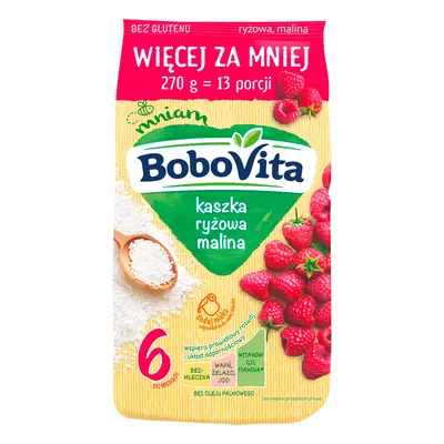 BoboVita Kaszka ryżowa malina po 6 miesiącu 270 g