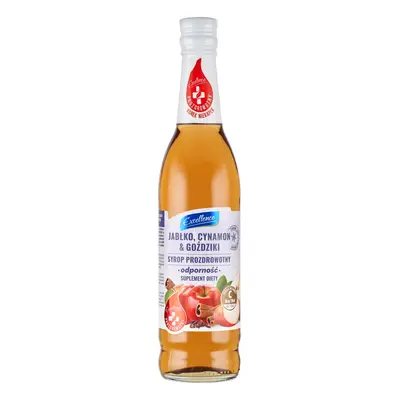 Excellence Odporność Suplement diety syrop prozdrowotny jabłko cynamon & goździki 430 ml