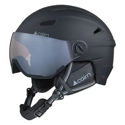 Cairn Impulse Visor Photochromic, Kask narciarski z przyłbicą, czarny