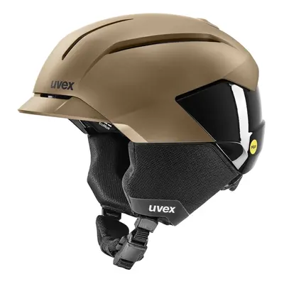 Uvex Levitate MIPS, kask narciarski, Brązowy