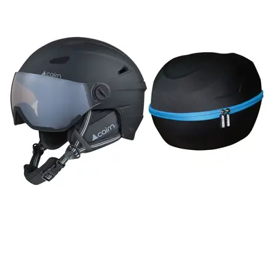 Cairn Impulse Visor Photochromic, kask narciarski, czarny + Accezzi Cortina, pokrowiec na kask