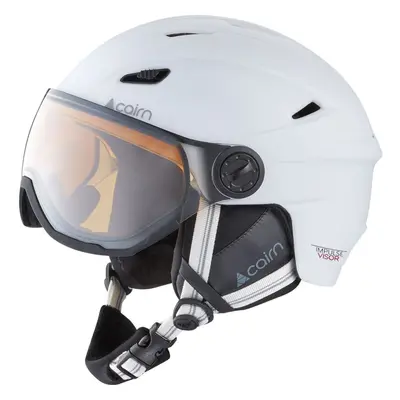 Cairn Impulse Visor Photochromic, kask narciarski z wizjerem, matowy biały