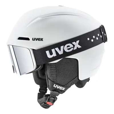 Uvex Viti Set, kask narciarski + gogle narciarskie, junior, bia?y