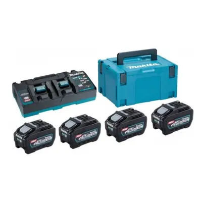 Zestaw 4 akumulatorów 40V Li-Ion 5,0Ah XGT Makita BL4050F z ładowarką DC40RB Makita 191U42-2