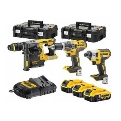 Akumulatorowy zestaw Combo DCF887 + DCH273 + DCD796 18V Li-Ion XR 3x5,0Ah, 2 kufry TStak DeWalt 