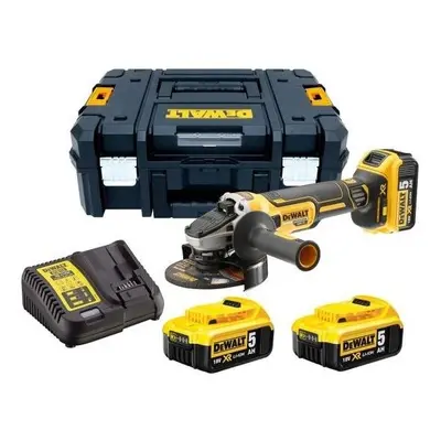 Akumulatorowa szlifierka kątowa 125mm, 18V XR,  3x5,0Ah, Li-Ion DeWalt DCG405P3-QW