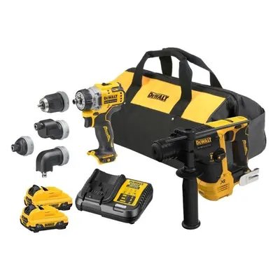 Akumulatorowy zestaw Combo DCH072+DCD703, 12V XR, Li-Ion 2x3,0Ah,torba DeWalt, DCK2101L2-QW