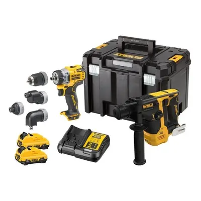 Akumulatorowy zestaw Combo DCH072+DCD703, 12V XR, Li-Ion 2x3,0Ah,walizka TStak DeWalt DCK2101L2T