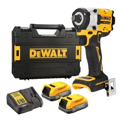 Akumulatorowy klucz udarowy 1/2", 406Nm, 18V XR, 2x1,7Ah POWERSTACK, Li-Ion, DeWalt DCF921E2T-QW