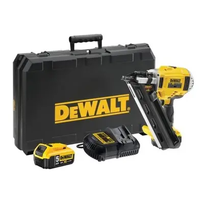 Akumulatorowa, dwubiegowa gwoździarka, 18V Li-Ion 2x5,0Ah, DeWalt DCN695P2-QW