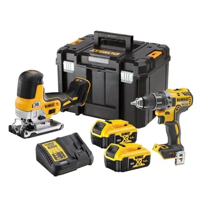 Akumulatorowy zestaw Combo DCS335 + DCD791, 18V XR, Li-Ion 2x5,0Ah, DeWalt DCK298P2T-QW