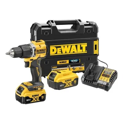 Udarowa, wiertarko-wkrętarka akumulatorowa 68 Nm 18V Li-Ion 2x5,0Ah, XR, 100 lat DeWalt DeWalt D