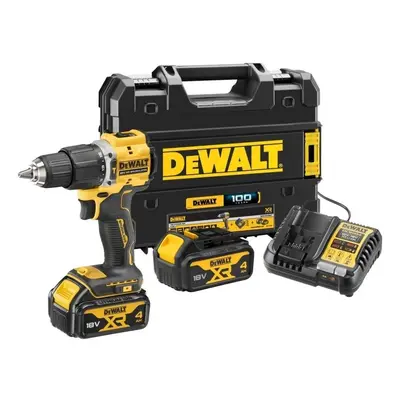 Udarowa, wiertarko-wkrętarka akumulatorowa 68 Nm 18V Li-Ion 2x4,0Ah, XR, 100 lat DeWalt'a, DeWal