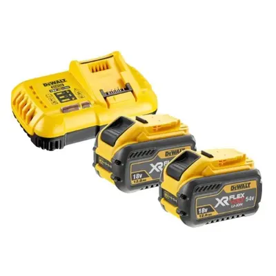 Zestaw 2 akumulatorów 54V Li-Ion 12,0Ah + ładowarka DeWalt DCB118Y2-QW