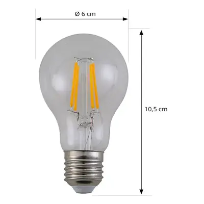 Żarówka filamentowa LED, przezroczysta, E27, 7,2 W, 3000K, 1521 lm