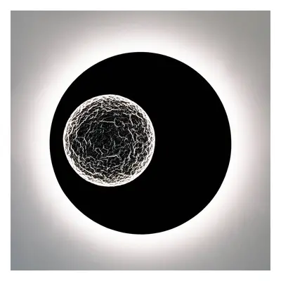 Kinkiet LED Luna, brązowo-czarno-srebrny, Ø 120 cm, żelazo