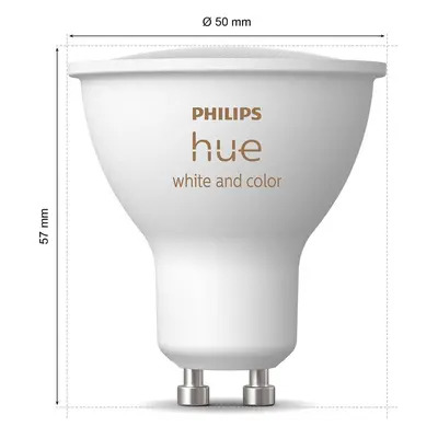 Philips Hue White&Color Ambiance GU10 4,2W zestaw 3 szt