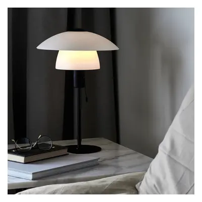 Lampa stołowa Verona, biała i czarna