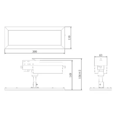 Panel LED TRACK LIGHT, czarny, 3-fazowy, 4000 K, wł