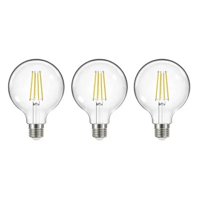 Żarówka LED, E27, G95, 3,8W, 3000K, 806lm, 3 szt