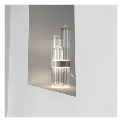 Pulpo lampa stołowa LED Cactus Small, przezroczysty/kolor mosiądzu