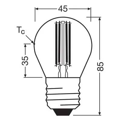 OSRAM żarówka filament LED E27 2,2W 2700K 470lm